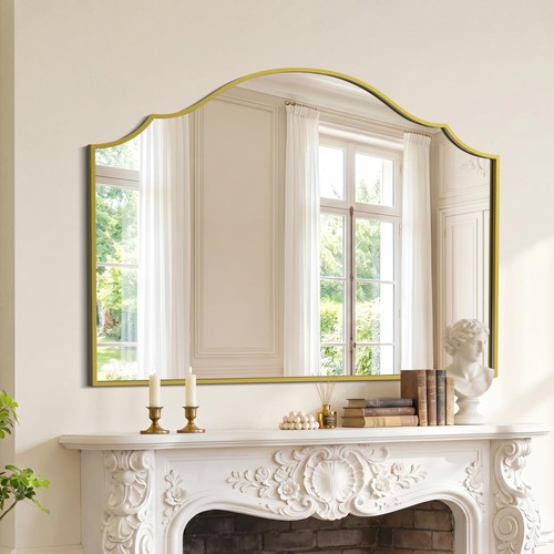 Ciliber large scalloped - large, gold