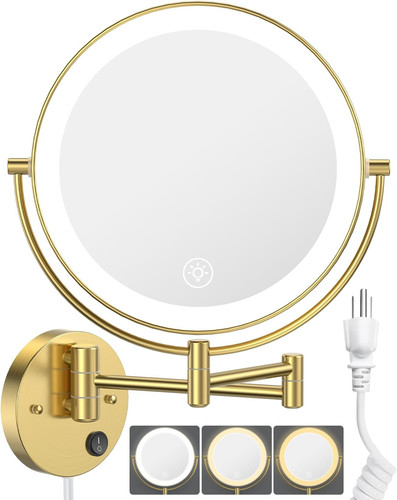 Wall mounted led makeup - wall,